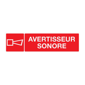 AVERTISSEUR SONORE 200x52mm
