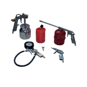 Kit 5 accessoires pistolet godet inférieur
