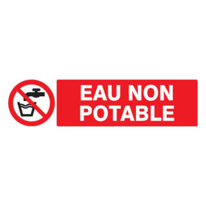 EAU NON POTABLE 200x52mm