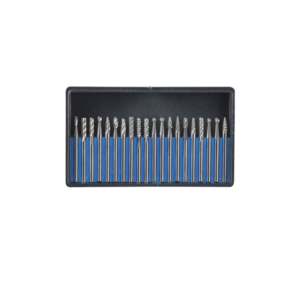 Jeu de 20 fraises limes rotatives carbure monobloc Ø 3 MM