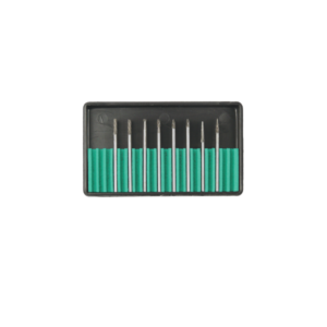 Coffret de 8 fraises limes rotatives carbure monoboc Ø 2