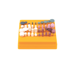 Jeu de 40 meules à polirsur tige