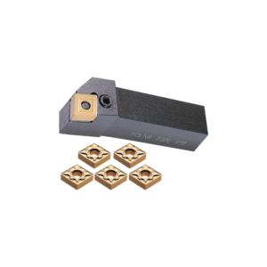 Porte-outils PCLN R 2525 - M12 et 5 plaquettes CNMG 120408