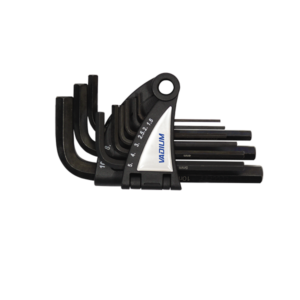 Jeu de 9 clés males coudées héxagonales