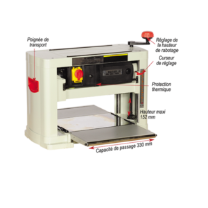 Raboteuse portative largeur 330 mm