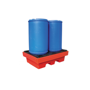 Bac de rétention plastique 2 fûts