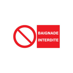 BAIGNADE INTERDITE 330x200mm