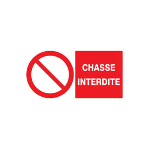 CHASSE INTERDITE 330x200mm