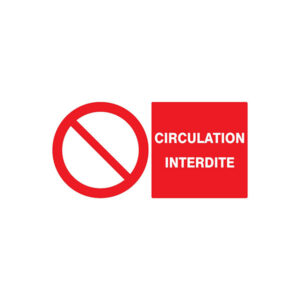 CIRCULATION INTERDITE 330x200mm