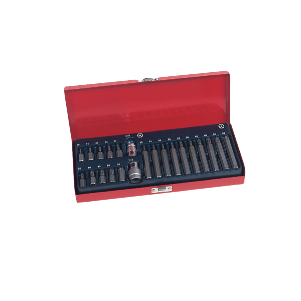 Coffret CV de 22 pièces avec 20 embouts