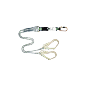 Longe tressée en fourche avec absorbeur d’énergie