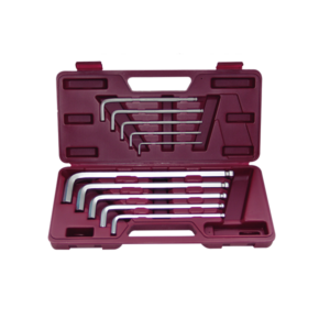 Jeu 10 clés males coudées 6 pans et à boule