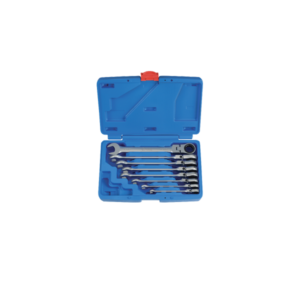 Coffret 8 clés à cliquet articules et inclinables