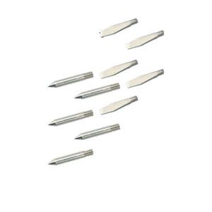 LOT 10 PANNES pour fer à souder (5 plates + 5 pointes)