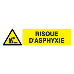 DANGER RISQUE D'ASPHYXIE 200x52mm