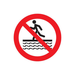 INTERDIT DE COURIR A PROXIMITE DU BASSIN D.420mm