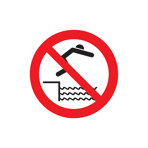 INTERDIT DE PLONGER D.300mm