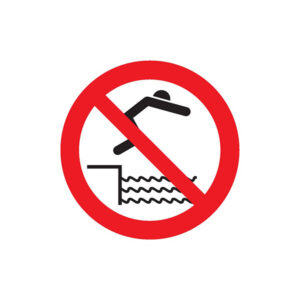 INTERDIT DE PLONGER D.420mm