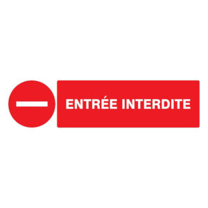 ENTREE INTERDITE 200x52mm