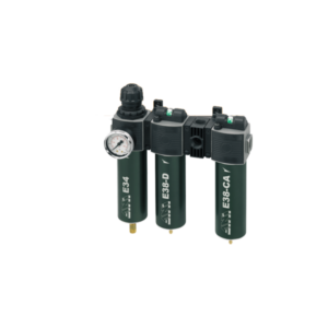 FILTRE REGULATEUR + MICROFILTRE DESHUILEUR + BRIDE DE PRELEVEMENT D’AIR + MICROFILTRE A CHARBONS ACTIFS