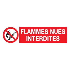 FLAMMES NUES INTERDITES 200x52mm