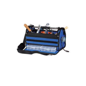 Boîte à outils en polytex avec 2 bacs