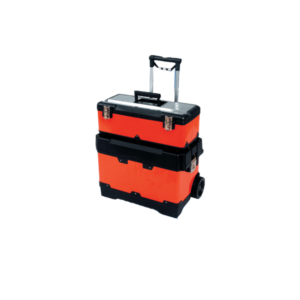 Malle de chantier en métal avec boite à outil 22