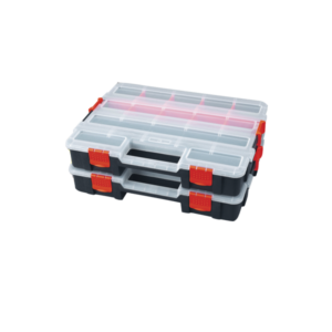 Set de 2 mallettes clipsables en plastique