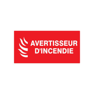 AVERTISSEUR D' INCENDIE 330x200mm