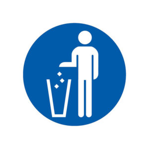 JETER LES DECHETS A LA POUBELLE OBLIGATOIRE D.300mm