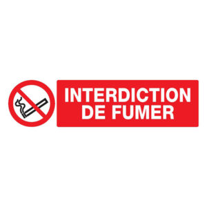 INTERDICTION DE FUMER 200x52mm