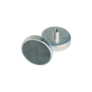 Aimants plats ferrite avec taraudage