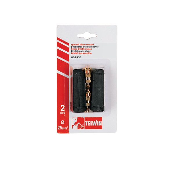 Fiches DINSE mâles (2 pcs) 25 mm2