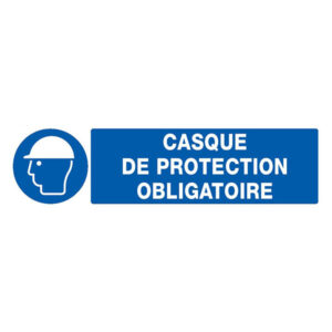 CASQUE DE PROTECTION OBLIGATOIRE 330x200mm