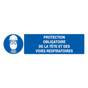 PROTECTION OBLIGAT. TETE/VOIES RESPIRATOIRES 200x52mm