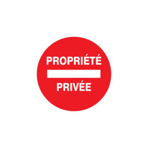 PROPRIETE PRIVEE D.300mm