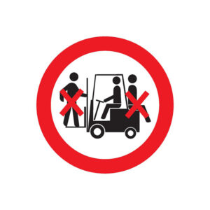 INTERDIT DE TRANSPORTER DES PERSONNES D.300mm