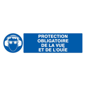 PROTECTION OBLIGATOIRE VUE/OUIE 200x52mm