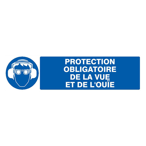 PROTECTION OBLIGATOIRE VUE/OUIE 200x52mm