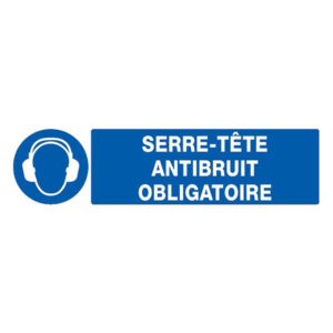 SERRE-TETE ANTIBRUIT OBLIGATOIRE 200x52mm