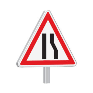 A3a-700-Classe 1-Chaussée rétrécie par la droite.