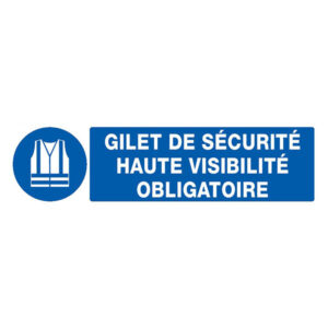 GILET DE SECURITE HAUTE VISIBILITE OBLIGAT. 330x200mm