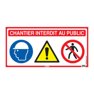 PANNEAU DE CHANTIER 4 EN 1 800X400mm