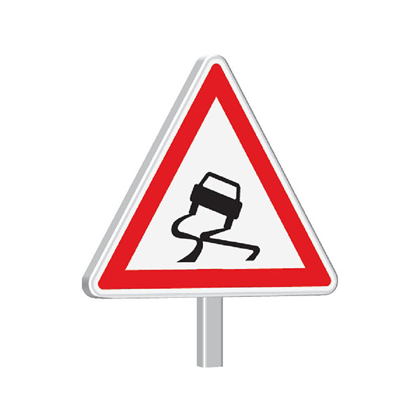 A4-1000-Classe 1-Chaussée particulièrement glissante