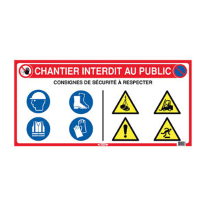 PANNEAU DE CHANTIER 10 EN 1 800X400mm