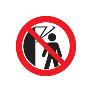 INTERDIT DE PASSER SOUS LA MACHINE D.300mm