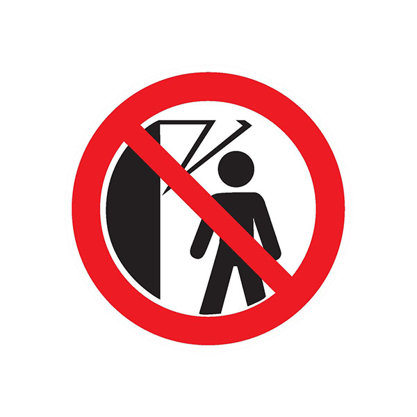 INTERDIT DE PASSER SOUS LA MACHINE D.420mm