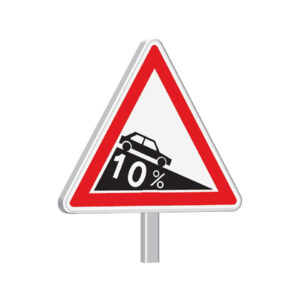 A16-500-Classe 2-Descente dangereuse (spécifier le %)