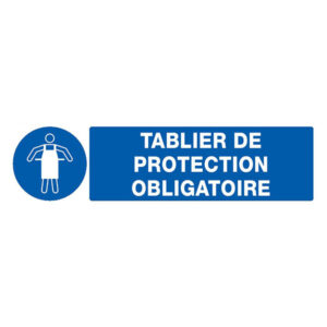 TABLIER DE PROTECTION OBLIGATOIRE 330x200mm
