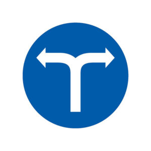 VIRAGE A DROITE OU A GAUCHE D.300mm